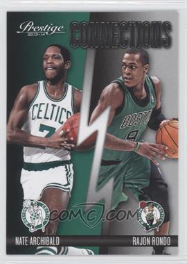 2013-14 Panini Prestige - Connections #17 - Rajon Rondo, Nate Archibald