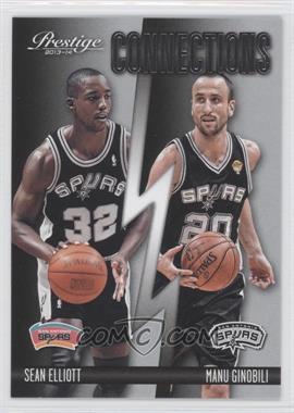 2013-14 Panini Prestige - Connections #20 - Manu Ginobili, Sean Elliott