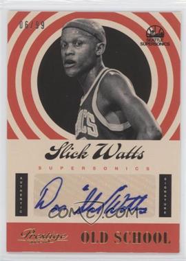 2013-14 Panini Prestige - Old School Signatures #16 - Slick Watts /99