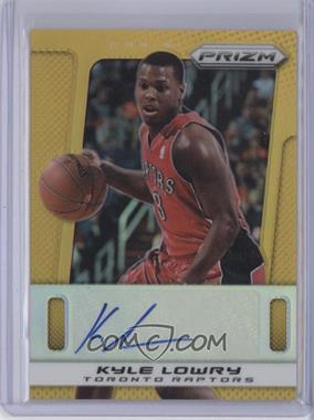 2013-14 Panini Prizm - Autographs - Gold Prizm #136 - Kyle Lowry /10