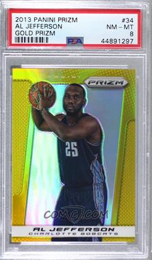 2013-14 Panini Prizm - [Base] - Gold Prizm #34 - Al Jefferson /10 [PSA 8 NM‑MT]