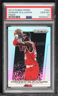 2013-14 Panini Prizm - [Base] - Silver Prizm #254 - Hakeem Olajuwon [PSA 10 GEM MT]