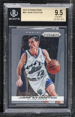 2013-14 Panini Prizm - [Base] #201 - John Stockton [BGS 9.5 GEM MINT]