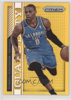2013-14 Panini Prizm - Guard Duty - Gold Prizm #3 - Russell Westbrook /10