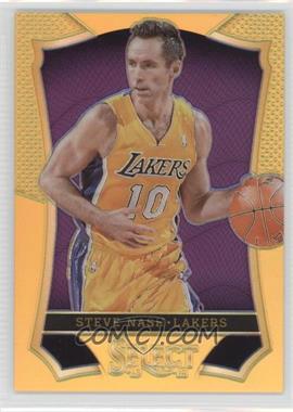 2013-14 Panini Select - [Base] - Gold Prizm #113 - Steve Nash /10