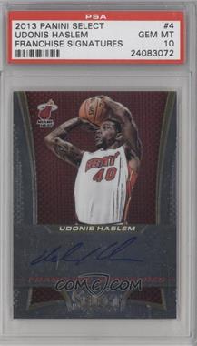 2013-14 Panini Select - Franchise Signatures #4 - Udonis Haslem [PSA 10 GEM MT]