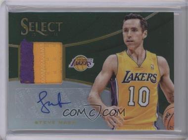 2013-14 Panini Select - Jersey Autograph - Green Prizm #10 - Steve Nash /5