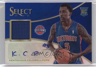 2013-14 Panini Select - Rookie Jersey Autograph - Blue Prizm #28 - Kentavious Caldwell-Pope /35