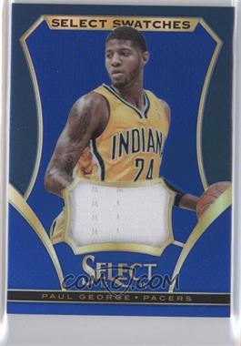 2013-14 Panini Select - Select Swatches - Blue Prizm #66 - Paul George /35