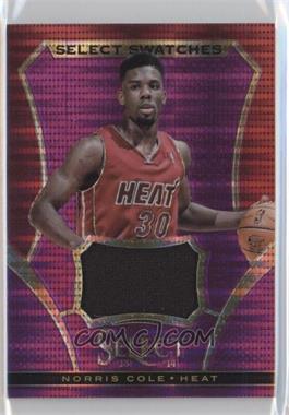 2013-14 Panini Select - Select Swatches - Purple Prizm #22 - Norris Cole /99