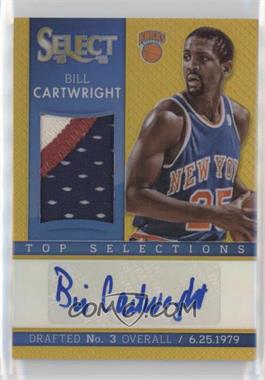 2013-14 Panini Select - Top Selections Jersey Autograph - Gold Prizm #3 - Bill Cartwright /10