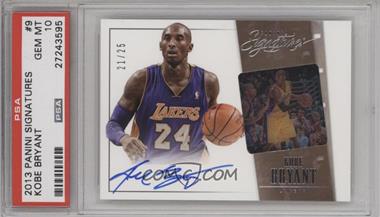 2013-14 Panini Signatures - Film Veteran Autographs #9 - Kobe Bryant /25 [PSA 10 GEM MT]