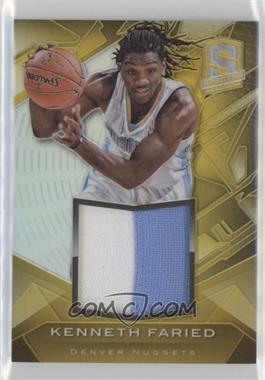 2013-14 Panini Spectra - Materials - Gold #3 - Kenneth Faried /10