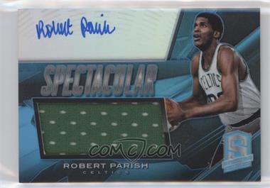 2013-14 Panini Spectra - Spectacular Swatch Signatures - Light Blue #93 - Robert Parish /20