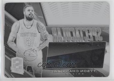 2013-14 Panini Spectra - Spectacular Swatch Signatures - Printing Plate Black #42 - Tyson Chandler /1