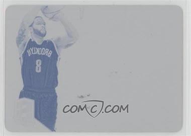 2013-14 Panini Spectra - Spectacular Swatch Signatures - Printing Plate Cyan #51 - Deron Williams /1