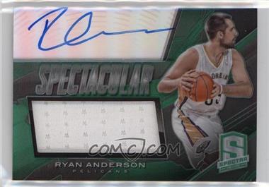 2013-14 Panini Spectra - Spectacular Swatch Signatures #65 - Ryan Anderson /75