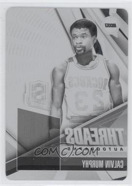 2013-14 Panini Spectra - Threads Autographs - Printing Plate Black #18 - Calvin Murphy /1