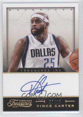 2013-14 Panini Timeless Treasures - Treasured Ink - Gold #25 - Vince Carter /10