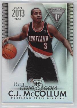 2013-14 Panini Titanium - [Base] - Draft Year #110 - C.J. McCollum /13