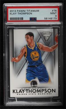 2013-14 Panini Titanium - [Base] #76 - Klay Thompson [PSA 9 MINT]