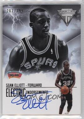 2013-14 Panini Titanium - Electric Endorsements Signatures #9 - Sean Elliott /299