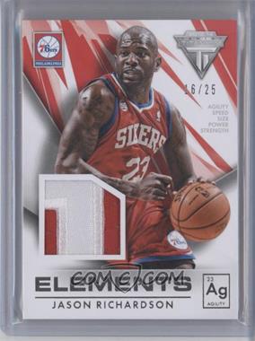 2013-14 Panini Titanium - Elements Materials - Prime #45 - Jason Richardson /25