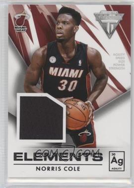 2013-14 Panini Titanium - Elements Materials #47 - Norris Cole