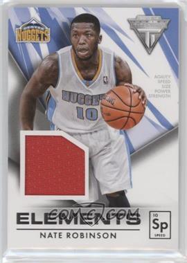 2013-14 Panini Titanium - Elements Materials #52 - Nate Robinson