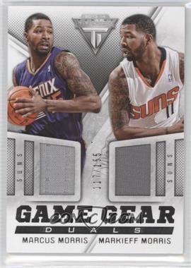 2013-14 Panini Titanium - Game Gear Duals Material #31 - Marcus Morris, Markieff Morris /155