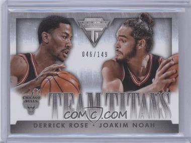 2013-14 Panini Titanium - Team Titans #20 - Derrick Rose, Joakim Noah /149