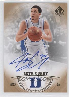 2013-14 SP Authentic - [Base] - Autographs #26 - Seth Curry