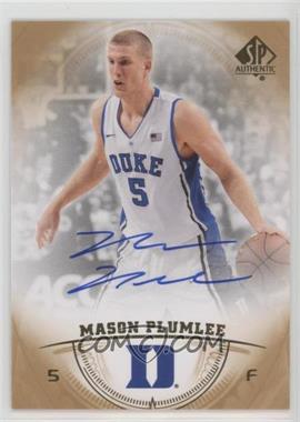 2013-14 SP Authentic - [Base] - Autographs #34 - Mason Plumlee