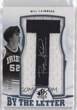 2013-14 SP Authentic - By the Letter Autographs #BL-BL - Bill Laimbeer /50