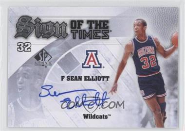 2013-14 SP Authentic - Sign of the Times #S-EL - Sean Elliott