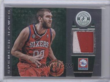 2013-14 Totally Certified - Memorabilia - Totally Green Prime #34 - Spencer Hawes /5