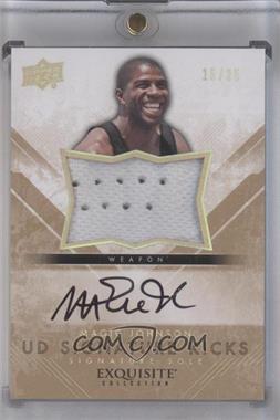 2013-14 Upper Deck Exquisite Collection - UD Signature Kicks - Soles #SS-MA - Magic Johnson /35