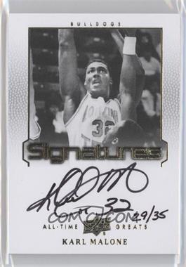 2013 Upper Deck All-Time Greats - Signatures #ATG-KM5 - Karl Malone /35