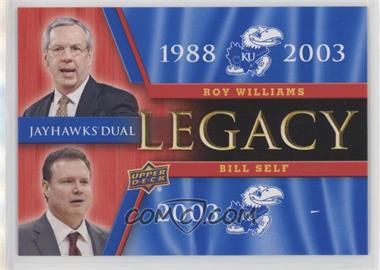 2013 Upper Deck University of Kansas - Jayhawks Legacy Duos #JLD-8 - Bill Self, Roy Williams