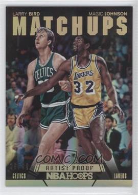 2014-15 NBA Hoops - Matchups - Holo Artist's Proof #19 - Larry Bird, Magic Johnson /99