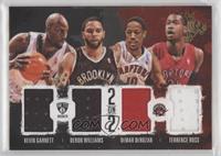 Kevin Garnett, Deron Williams, DeMar DeRozan, Terrence Ross #/99