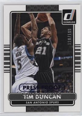 2014-15 Panini Donruss - [Base] - Press Proof Purple #58 - Tim Duncan /199