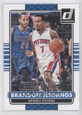 2014-15 Panini Donruss - [Base] - Press Proof Silver #40 - Brandon Jennings /25