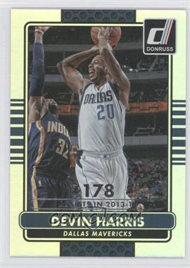 2014-15 Panini Donruss - [Base] - Stat Line Silver Season #169 - Devin Harris /178