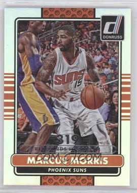 2014-15 Panini Donruss - [Base] - Stat Line Silver Season #55 - Marcus Morris (Guarded by Kobe Bryant) /319