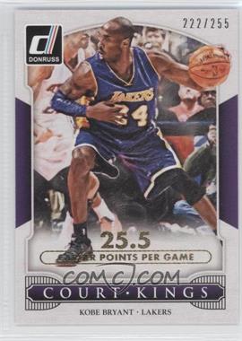 2014-15 Panini Donruss - Court Kings - Stat Line Career #22 - Kobe Bryant /255