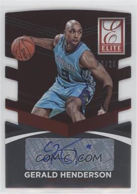 2014-15 Panini Donruss - Elite Status Signatures - Bronze Die-Cut #77 - Gerald Henderson /25