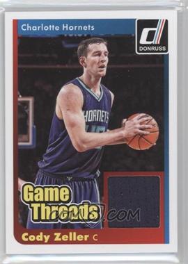 2014-15 Panini Donruss - Game Threads #42 - Cody Zeller