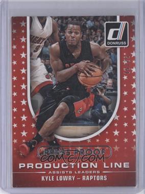 2014-15 Panini Donruss - Production Line Assists - Press Proof Silver #8 - Kyle Lowry /25