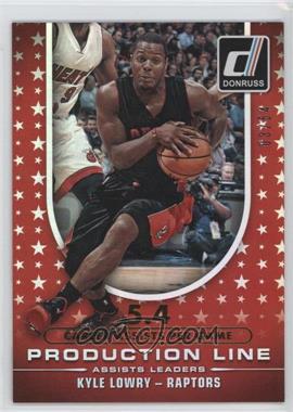 2014-15 Panini Donruss - Production Line Assists - Stat Line Career #8 - Kyle Lowry /54